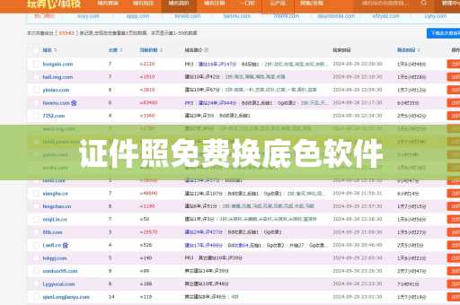 证件照免费换底色软件