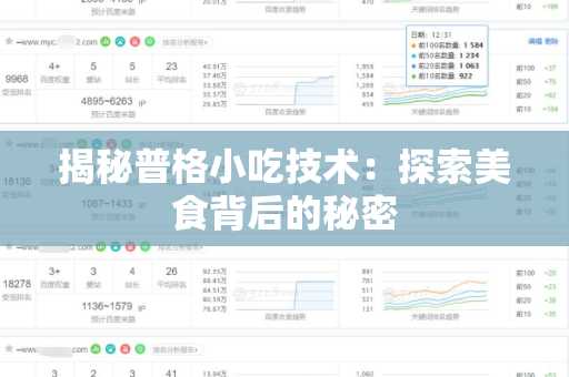 揭秘普格小吃技术：探索美食背后的秘密