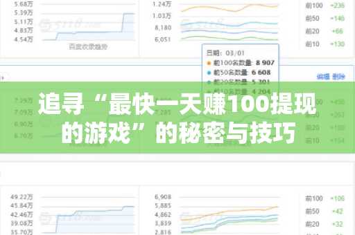 追寻“最快一天赚100提现的游戏”的秘密与技巧