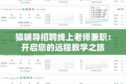 猿辅导招聘线上老师兼职：开启您的远程教学之旅