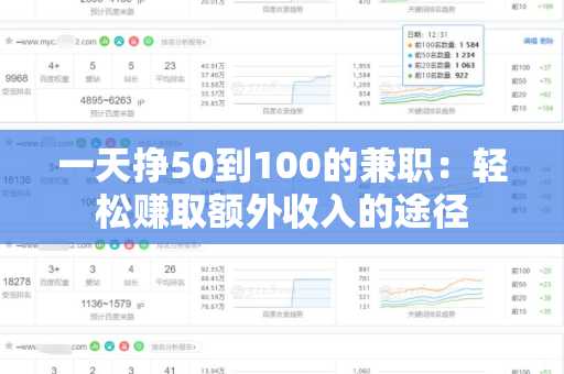 一天挣50到100的兼职：轻松赚取额外收入的途径
