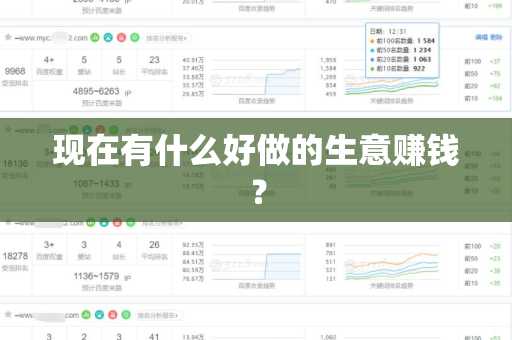 现在有什么好做的生意赚钱？
