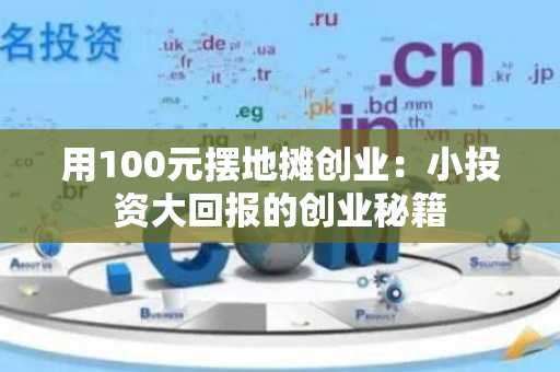 用100元摆地摊创业：小投资大回报的创业秘籍