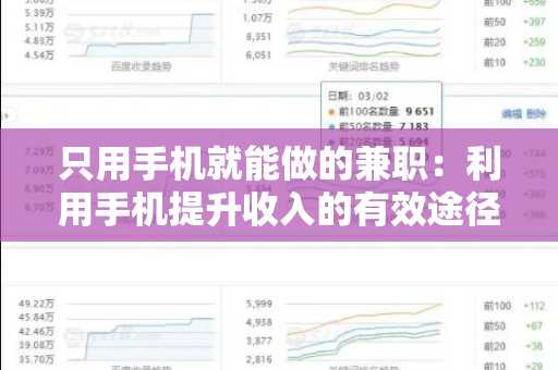 只用手机就能做的兼职：利用手机提升收入的有效途径