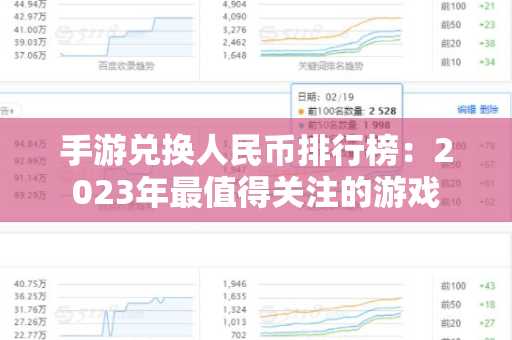 手游兑换人民币排行榜：2023年最值得关注的游戏