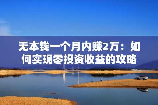 无本钱一个月内赚2万：如何实现零投资收益的攻略