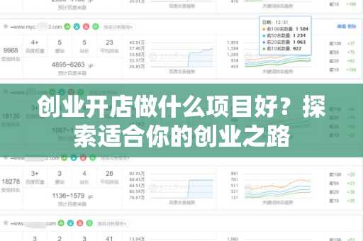 创业开店做什么项目好？探索适合你的创业之路