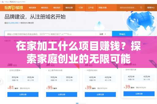 在家加工什么项目赚钱？探索家庭创业的无限可能
