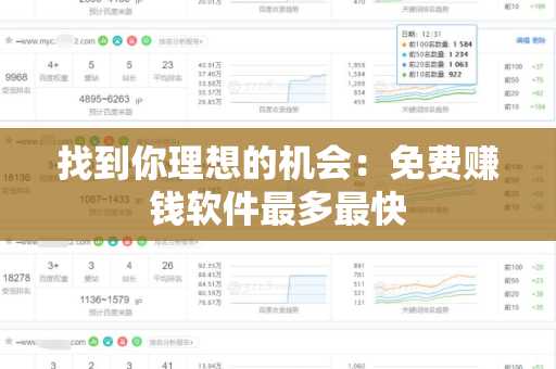 找到你理想的机会：免费赚钱软件最多最快