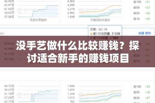 没手艺做什么比较赚钱？探讨适合新手的赚钱项目