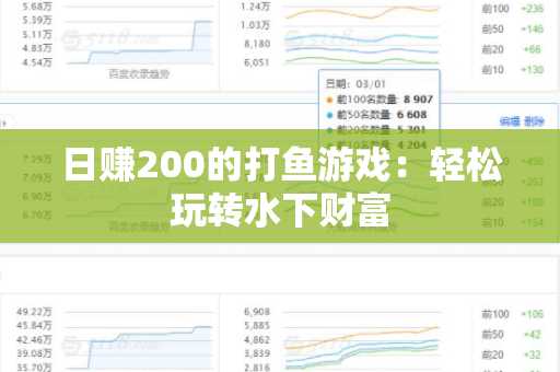 日赚200的打鱼游戏：轻松玩转水下财富
