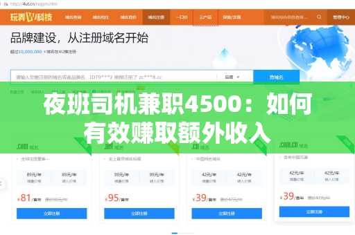 夜班司机兼职4500：如何有效赚取额外收入