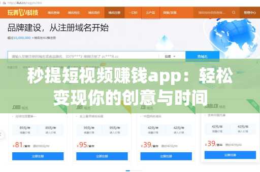 秒提短视频赚钱app：轻松变现你的创意与时间