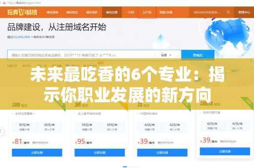 未来最吃香的6个专业：揭示你职业发展的新方向