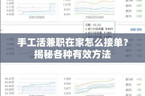 手工活兼职在家怎么接单？揭秘各种有效方法