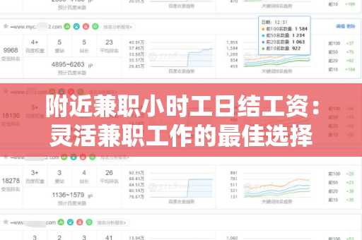 附近兼职小时工日结工资：灵活兼职工作的最佳选择