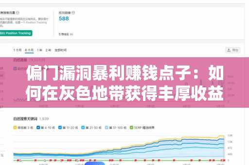 偏门漏洞暴利赚钱点子：如何在灰色地带获得丰厚收益？