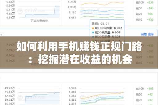 如何利用手机赚钱正规门路：挖掘潜在收益的机会