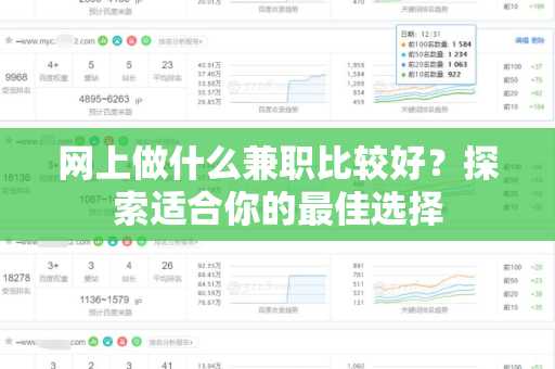 网上做什么兼职比较好？探索适合你的最佳选择