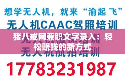 猪八戒网兼职文字录入：轻松赚钱的新方式