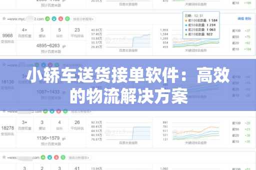 小轿车送货接单软件：高效的物流解决方案
