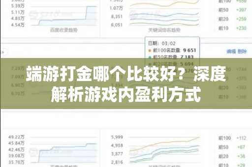 端游打金哪个比较好？深度解析游戏内盈利方式