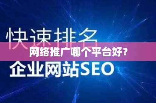 网络推广哪个平台好？