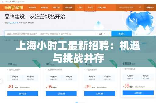 上海小时工最新招聘：机遇与挑战并存