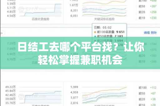 日结工去哪个平台找？让你轻松掌握兼职机会