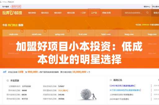 加盟好项目小本投资：低成本创业的明星选择