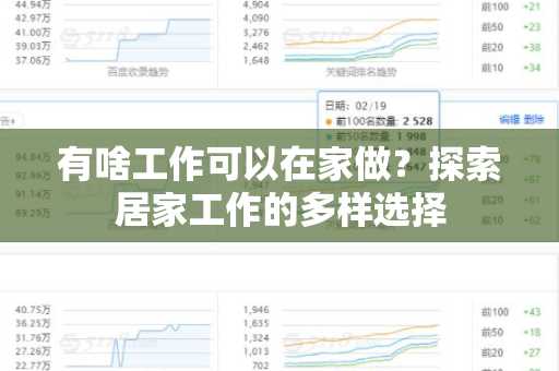有啥工作可以在家做？探索居家工作的多样选择