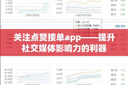 关注点赞接单app——提升社交媒体影响力的利器