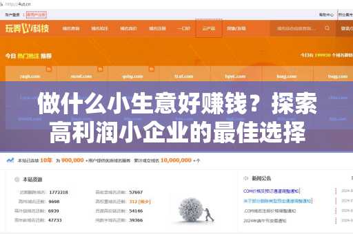 做什么小生意好赚钱？探索高利润小企业的最佳选择