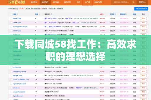 下载同城58找工作：高效求职的理想选择