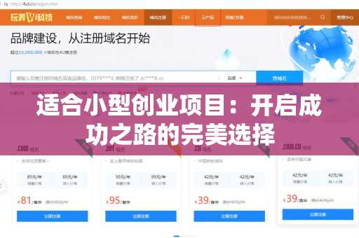 适合小型创业项目：开启成功之路的完美选择