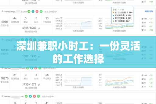 深圳兼职小时工：一份灵活的工作选择