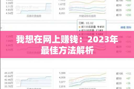 我想在网上赚钱：2023年最佳方法解析