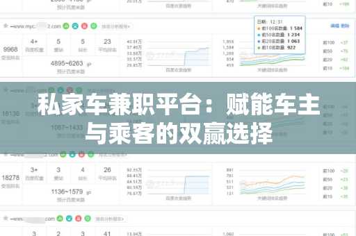私家车兼职平台：赋能车主与乘客的双赢选择