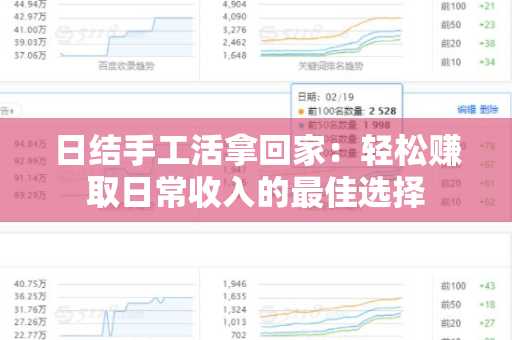 日结手工活拿回家：轻松赚取日常收入的最佳选择