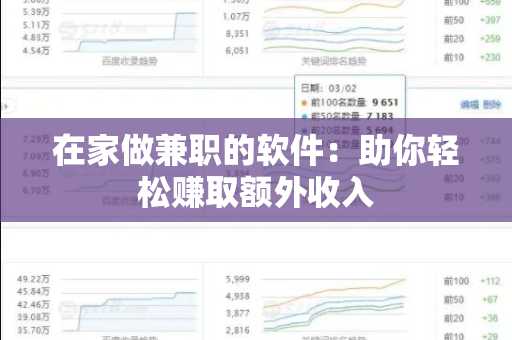 在家做兼职的软件：助你轻松赚取额外收入