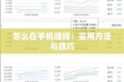 怎么在手机赚钱：实用方法与技巧